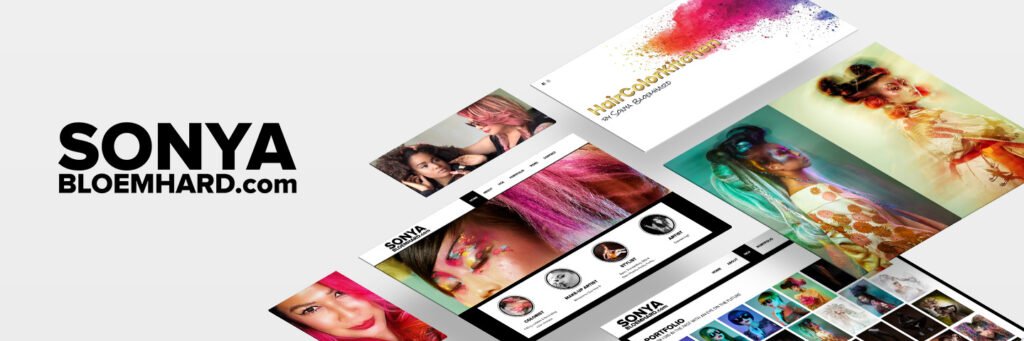 Website Sonya Bloemhard - gebouwd door Swerk Webdesign Amsterdam
