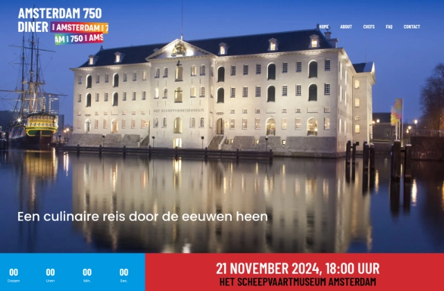 Amsterdam750 Diner, website door swerk.nl