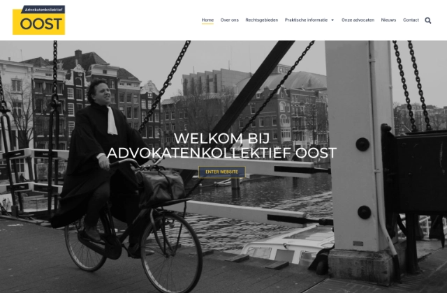 Advokatenkollektief OOST, website door swerk.nl